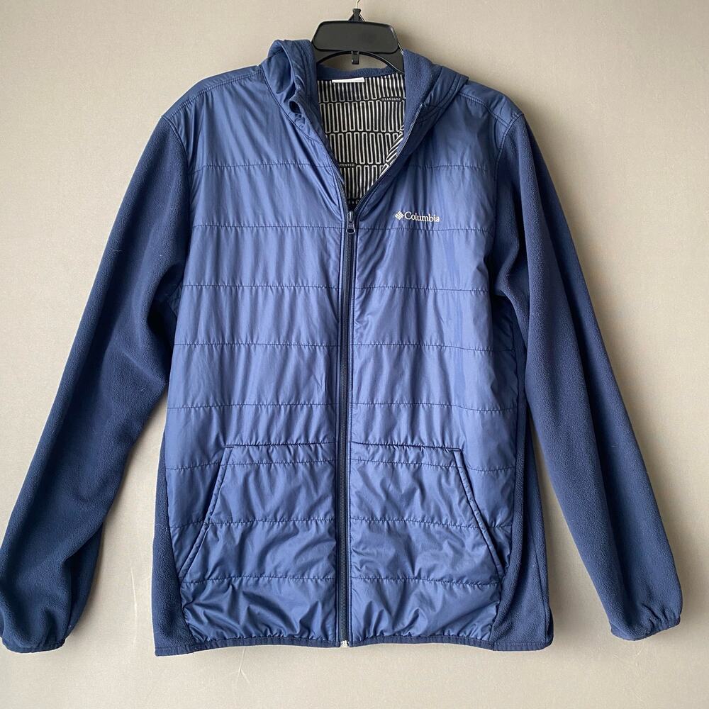 Columbia sz L thermal fleece‎ kangaroo pouch jacket
